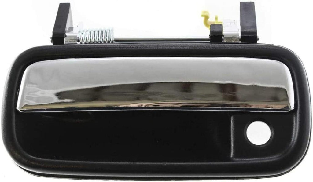 Compatible with Toyota 4Runner Door Handle 1990 91 92 93 94 1995 Exterior | Front Driver Side Chrome Finish | TO1310104 | 69220-89111