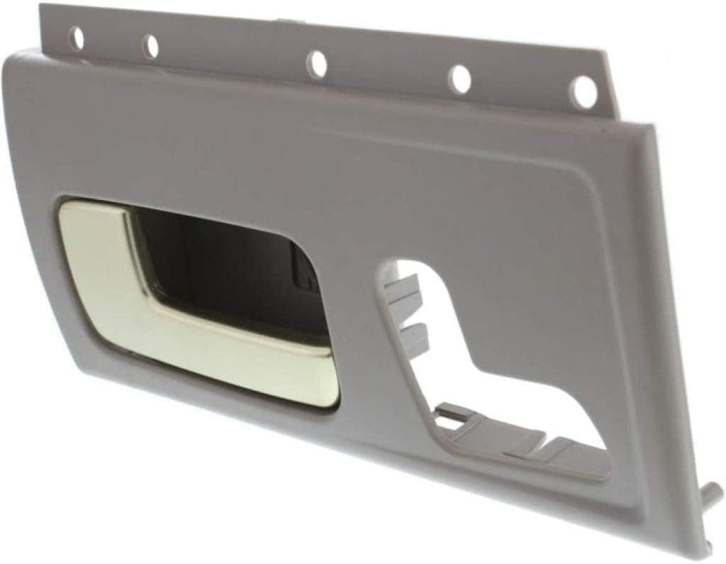 for Lincoln Town Car Interior Door Handle Front, Driver Side Gray Bezel with Chrome/Gold Lever (2003-2011) | Trim:All Submodels