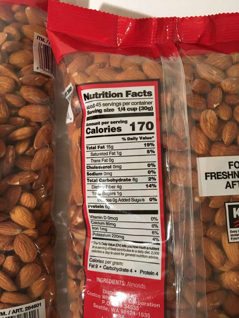 Kirkland Signature Supreme Almond Whole Almonds 2 Pack 6 LBS