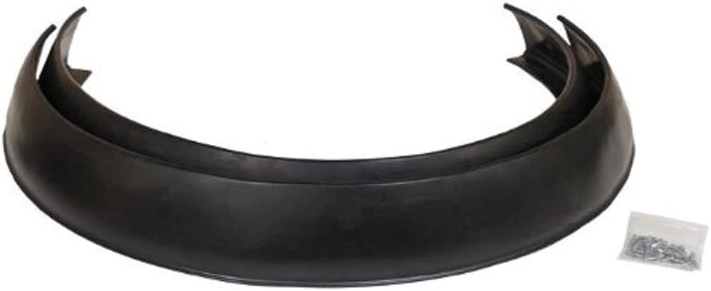 52-175 Flexy Flares Black 4-1/4" X 58" Xtra Wide No Lip Side Mount Rubber Fender Extension Kit - 2 Piece