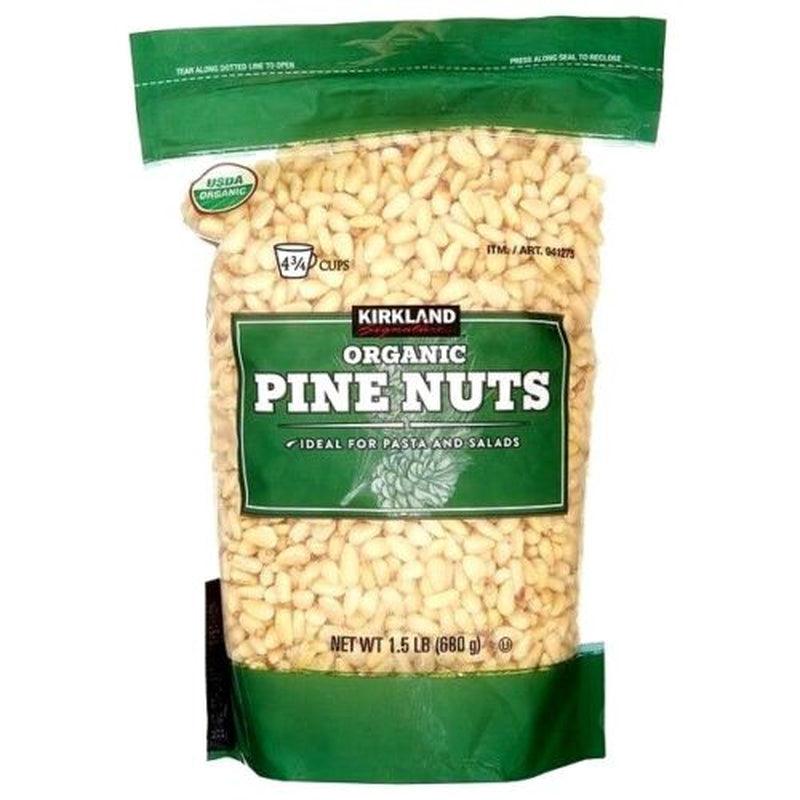 2 Packs Kirkland Signature Organic Pine Nuts 1.5 Lb Each Pack