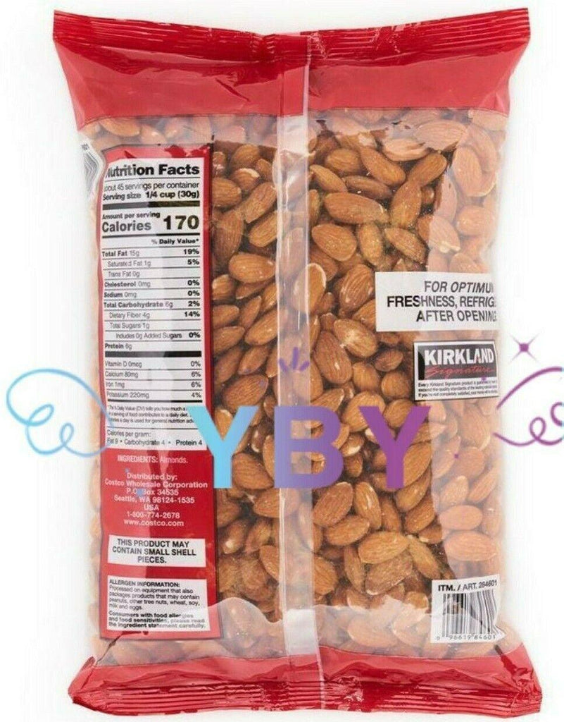 2 Packs Kirkland Signature Supreme Whole Almonds 3 Lb Each Pack