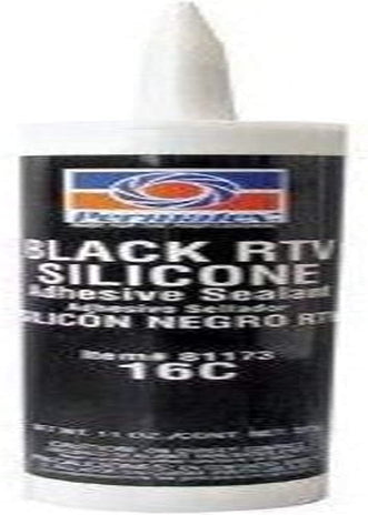 Permatex 81173-12PK Black Silicone Adhesive Sealant, 12.9 Oz. (Pack of 12)