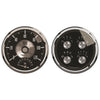 2 PC. GAUGE KIT 5 in. QUAD & TACH/SPEEDO 240-33 O PRESTIGE BLK. DIAMOND - greatparts