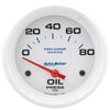 2-5/8 in. OIL PRESSURE 0-80 PSI MARINE WHITE - greatparts