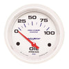 2-5/8 in. OIL PRESSURE 0-100 PSI MARINE WHITE - greatparts