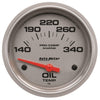 2-5/8 in. OIL TEMPERATURE 140-340 Fahrenheit MARINE SILVER ULTRA-LITE - greatparts