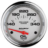 2-5/8 in. OIL TEMPERATURE 140-340 Fahrenheit MARINE CHROME ULTRA-LITE - greatparts