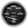 2-5/8 in. OIL TEMPERATURE 140-340 Fahrenheit MARINE CARBON FIBER - greatparts