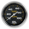 2-5/8 in. OIL PRESSURE 0-100 PSI MARINE CARBON FIBER - greatparts