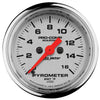 2-1/16 in. PYROMETER 0-1600 Fahrenheit MARINE CHROME ULTRA-LITE - greatparts