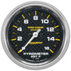 2-5/8 in. PYROMETER 0-1600 Fahrenheit MARINE CARBON FIBER - greatparts