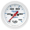 2-1/16 in. FUEL PRESSURE 0-100 PSI MARINE WHITE - greatparts