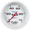 2-5/8 in. FUEL PRESSURE 0-100 PSI MARINE WHITE - greatparts