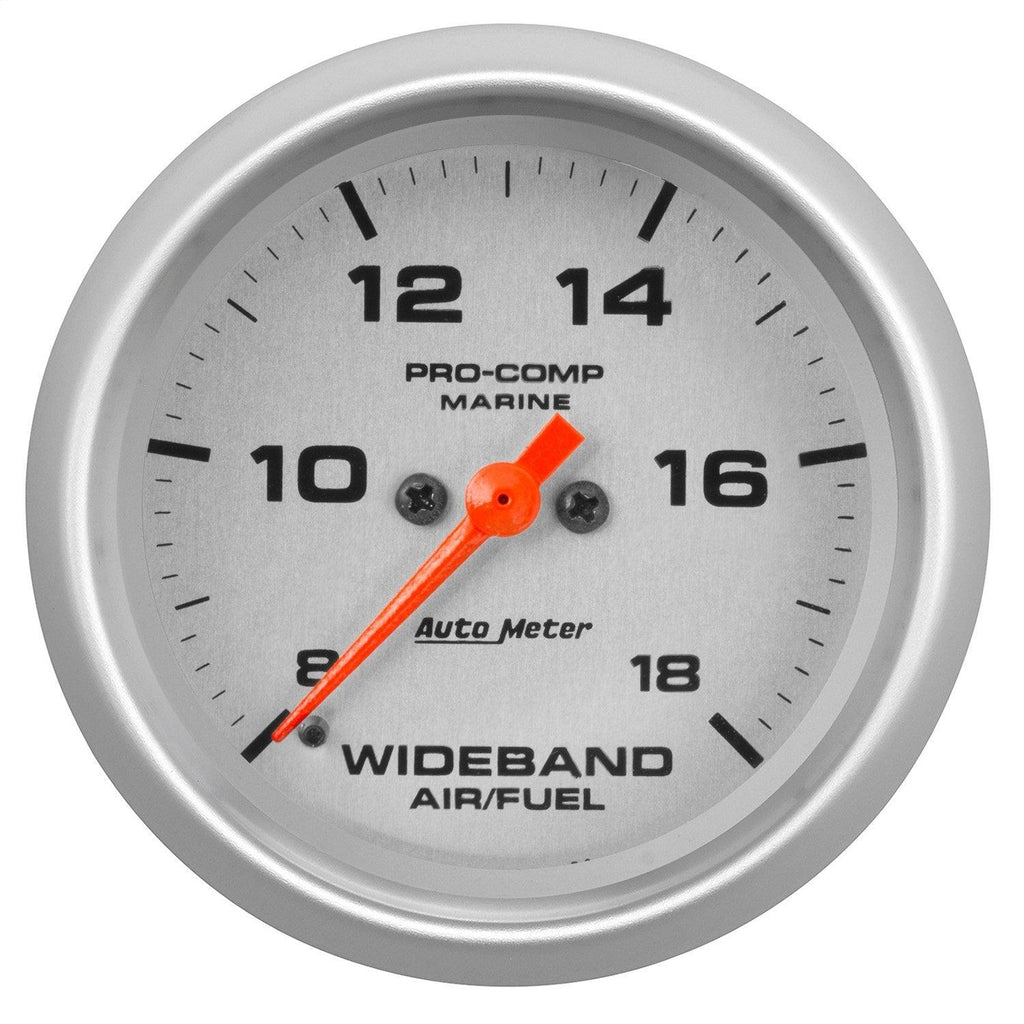 2-5/8 in. WIDEBAND AIR/FUEL RATIO ANALOG 8:1-18:1 AFR MARINE SILVER - greatparts