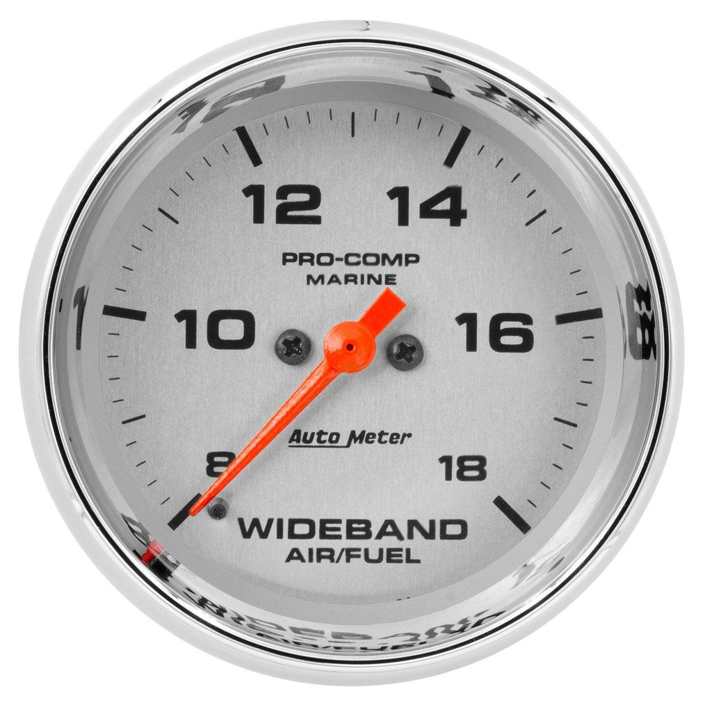 2-5/8 in. WIDEBAND AIR/FUEL RATIO ANALOG 8:1-18:1 AFR MARINE CHROME - greatparts