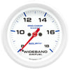 2-5/8 in. WIDEBAND AIR/FUEL RATIO ANALOG 8:1-18:1 AFR MARINE WHITE - greatparts