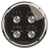 5 in. QUAD GAUGE 100 PSI/100-250 Fahrenheit/8-18V/240-33 O PRESTIGE BLACK DIAMOND - greatparts