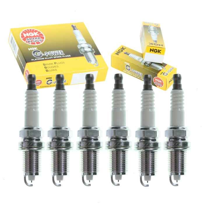 NGK "PLATINUM" Spark Plugs (Set of 6) for 2006-2010 Jeep Commander V6 3.7L