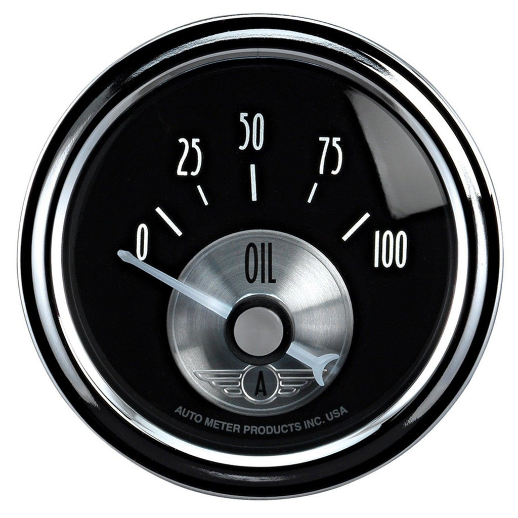 2-1/16 in. OIL PRESSURE 0-100 PSI PRESTIGE BLACK DIAMOND - greatparts