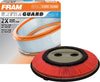 Extra Guard round Plastisol Engine Air Filter Replacement, Easy Install W/Advanced Engine Protection and Optimal Performance, CA6619