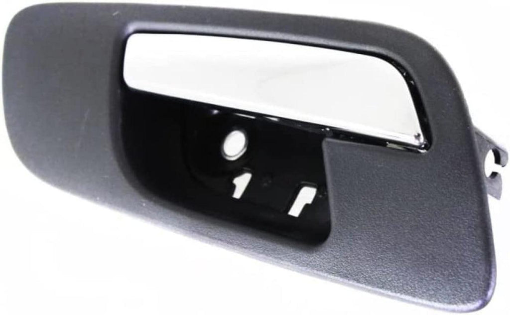 for Chevy Tahoe Interior Door Handle Front Driver Side Black Bezel with Chrome Lever 2007-2014 | Trim:All Submodels