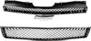 Grilles Black Chrome Trim Front Upper & Lower Pair Set for Avalanche Suburban