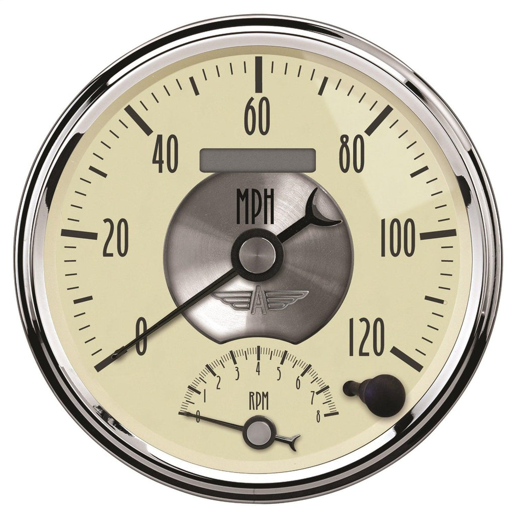 5 in. TACHOMETER/SPEEDOMETER COMBO 8K RPM/120 MPH PRESTIGE ANTIQUE IVORY - greatparts