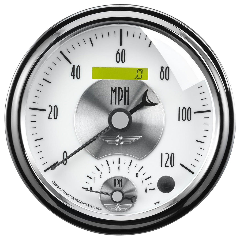 5 in. TACHOMETER/SPEEDOMETER COMBO 8K RPM/120 MPH PRESTIGE PEARL - greatparts