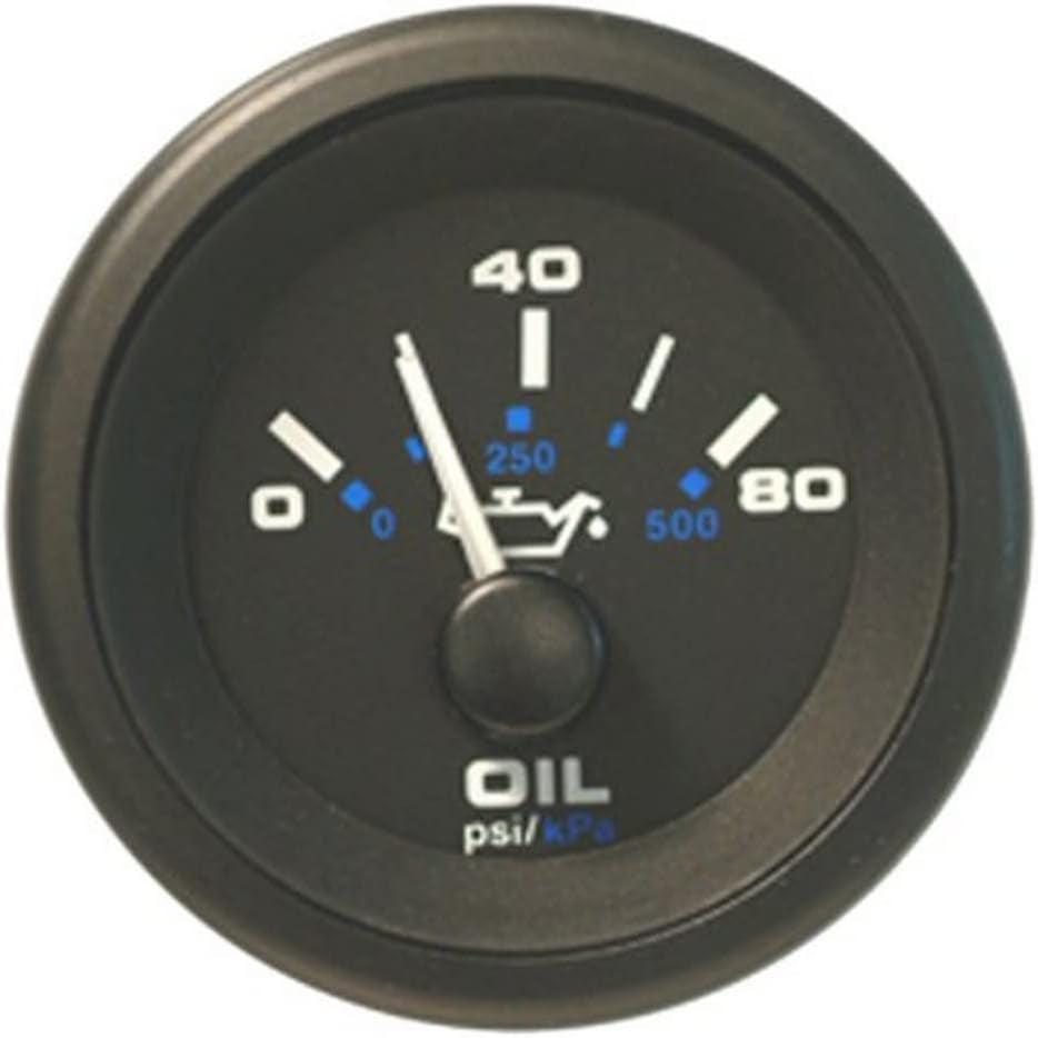 Sierra International 62720P Oil Pressure Gauge - Black Premier Pro 2"