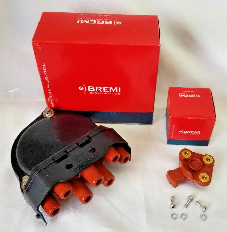 For BMW Ignition Tune up Kit Distributor Cap + Rotor OEM Bosch Bremi