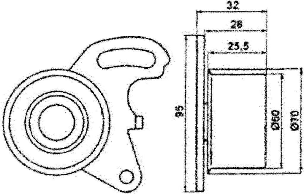 Gold T41056 Manual Timing Belt Tensioner