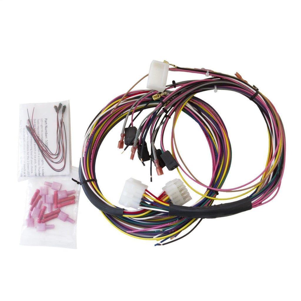 GAUGE WIRE HARNESS UNIVERSAL FOR TACH/SPEEDO/ELEC. GAUGES INCL. LED INDICATORS - greatparts