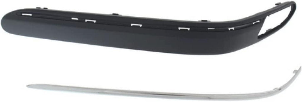 For Mercedes-Benz C230 / C240 / C280 / C320 / C50 Bumper Trim 2001-2007 Driver Side | Front | Molding | Sedan | Primed | W/Avantgarde & Elegance Package | MB1058104 | 2038852121