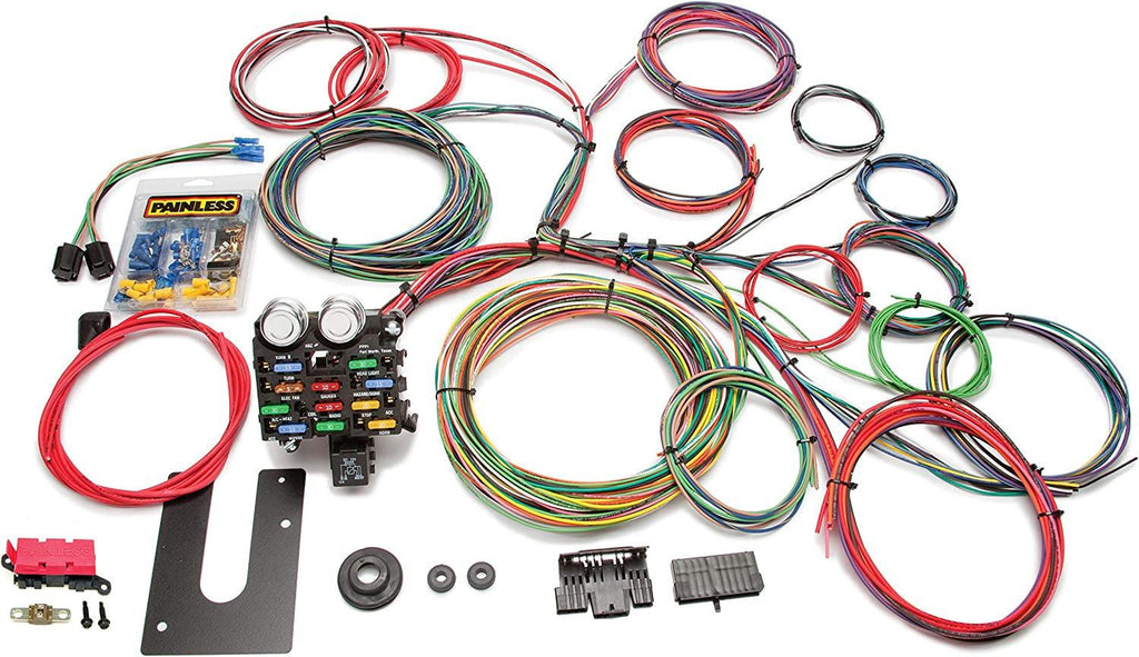 10102 Classic Customizable Chassis Harness, Key in Dash, 21 Circuits