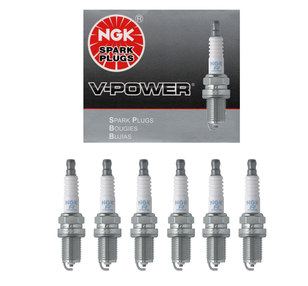 NGK V-Power Premium Copper Spark Plug Set 6PCS. 91-08 for Audi BMW VW 4644 BKR7E