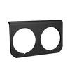 GAUGE MOUNTING PANEL DUAL 2-1/16 in. BLACK ALUMINUM - greatparts