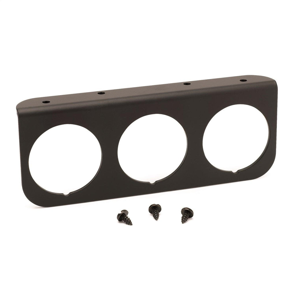 GAUGE MOUNTING PANEL TRIPLE 2-1/16 in. BLACK ALUMINUM - greatparts