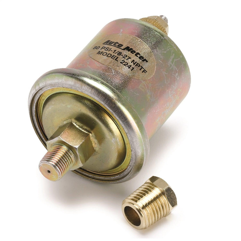 SENSOR OIL PRESSURE 0-80PSI 1/8 in. NPT MALE FOR SHORT SWEEP ELEC. - greatparts