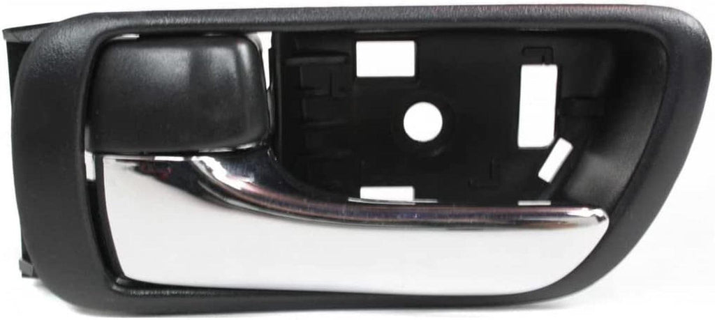 for Toyota Camry Interior Door Handle Front or Rear, Driver Side Black Bezel with Chrome Lever (2002-2006) | with Door Lock Button| Trim:All Submodels