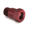 FITTING ADAPTER 3/8 in. NPT MALE ALUMINUM RED FOR MECH. TEMP. GAUGE - greatparts