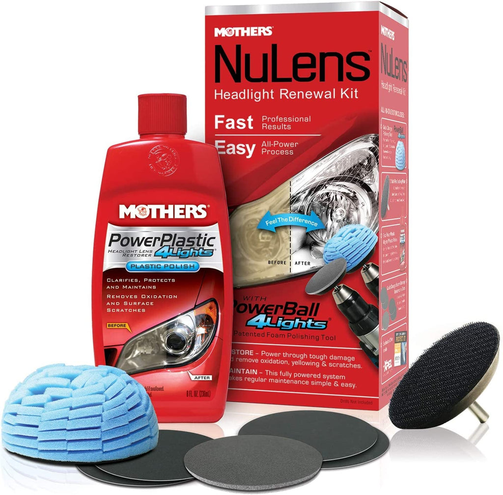 Mothers 07251-6-6PK Nulens Headlight Renewal Kit, (Pack of 6)