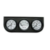 GAUGE CONSOLE OILP/WTMP/VOLT 2-1/16 in. 100 PSI/280 Fahrenheit/16V WHT DIAL BLK BZL AG - greatparts