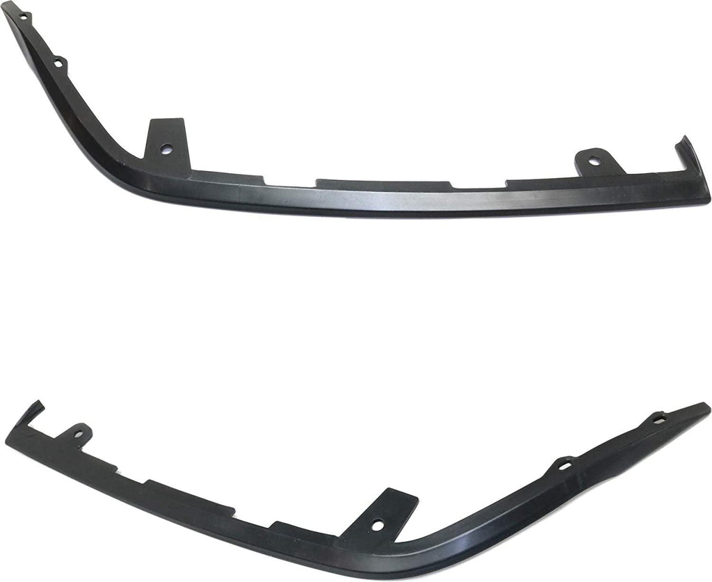 Evan-Fischer Front Bumper Molding Compatible with 2010-2014 Cadillac CTS Cover Insert (Sedan 10-13) Passenger and Driver Side