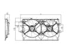 TYC Dual Radiator and Condenser Fan Assembly for 08-17 Lancer 622450