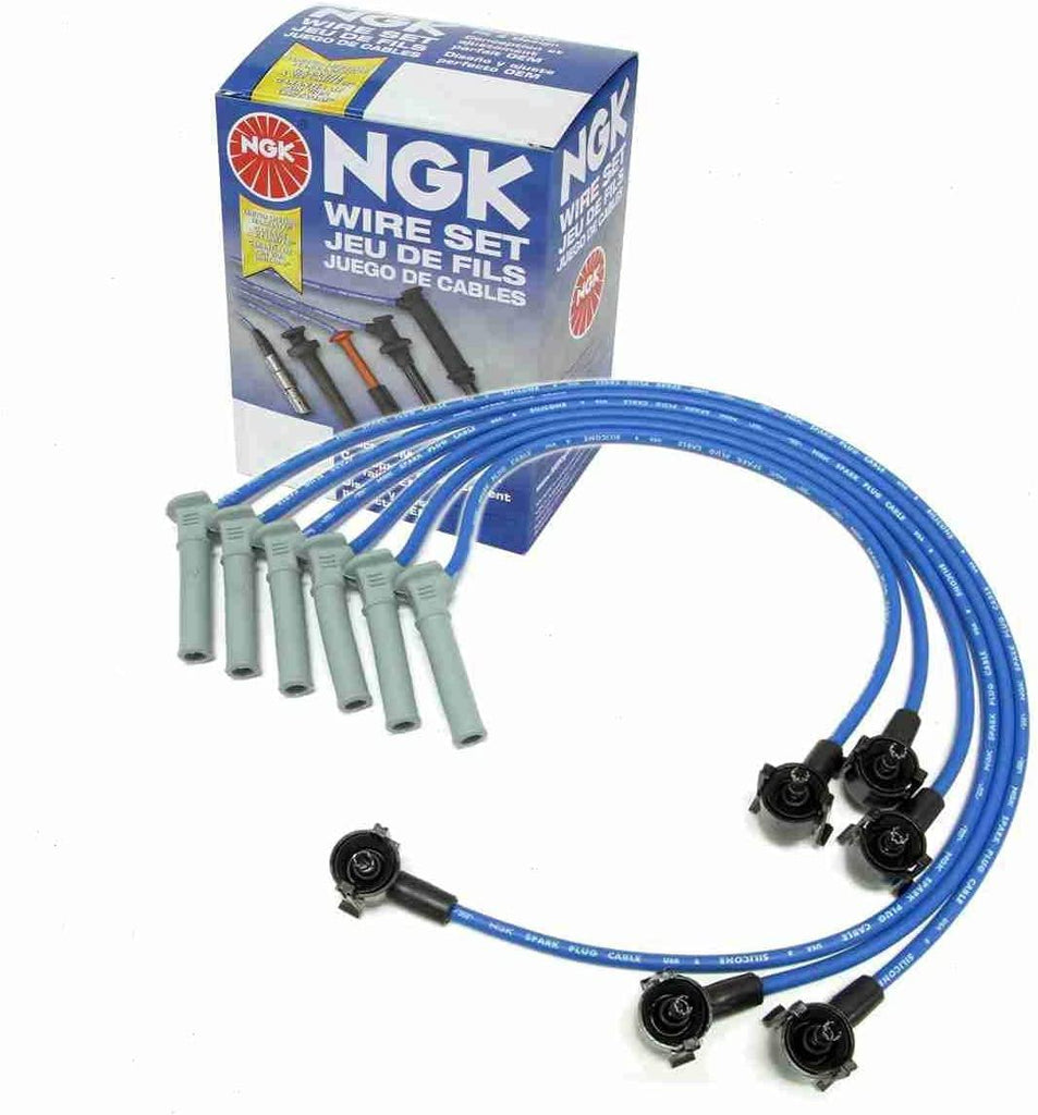 NGK Spark Plug Wire Set Compatible with Ford Explorer 4.0L V6 2001-2005 Ignition Plugs Coils