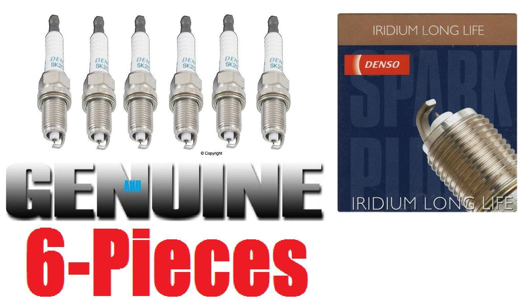 6-Pieces DENSO SK20R11(3297) Long Life Iridium Spark Plugs for Lexus Toyota 6Cyl