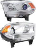 For Dodge Durango Headlight Assembly 2014 2015 Pair Driver and Passenger Side Chrome Trim Chrome DOT Certified | CH2502256 | CH2503256 | 68188731AF | 68188730AF