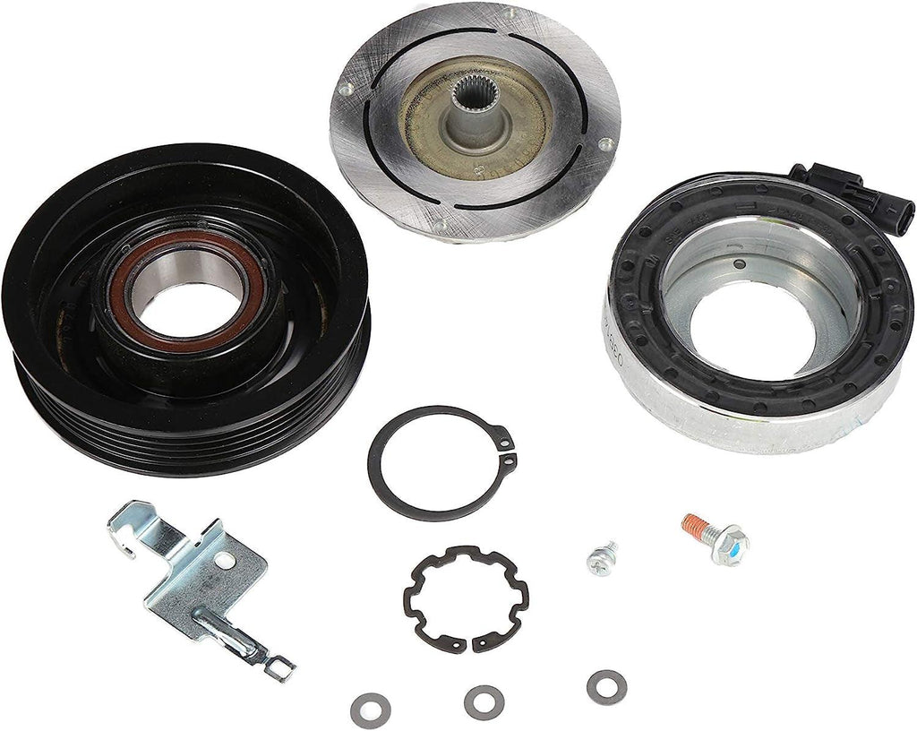 GM Genuine Parts 15-40586 Air Conditioning Compressor Clutch Kit with Clutch, Coil, Pulley, Shims, Rings, Bracket, and Bolt