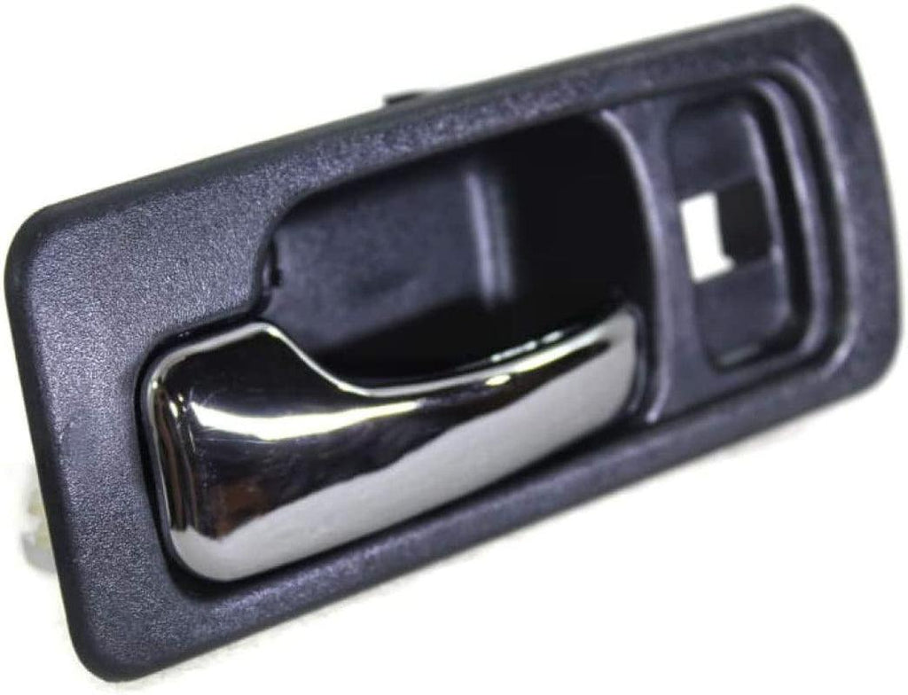 for Honda Accord Interior Door Handle Front, Driver Side Blue Bezel with Chrome Lever (1990-1993) | with Door Lock Hole | Trim:All Submodels | HO1352134 | 72165SM4003ZA